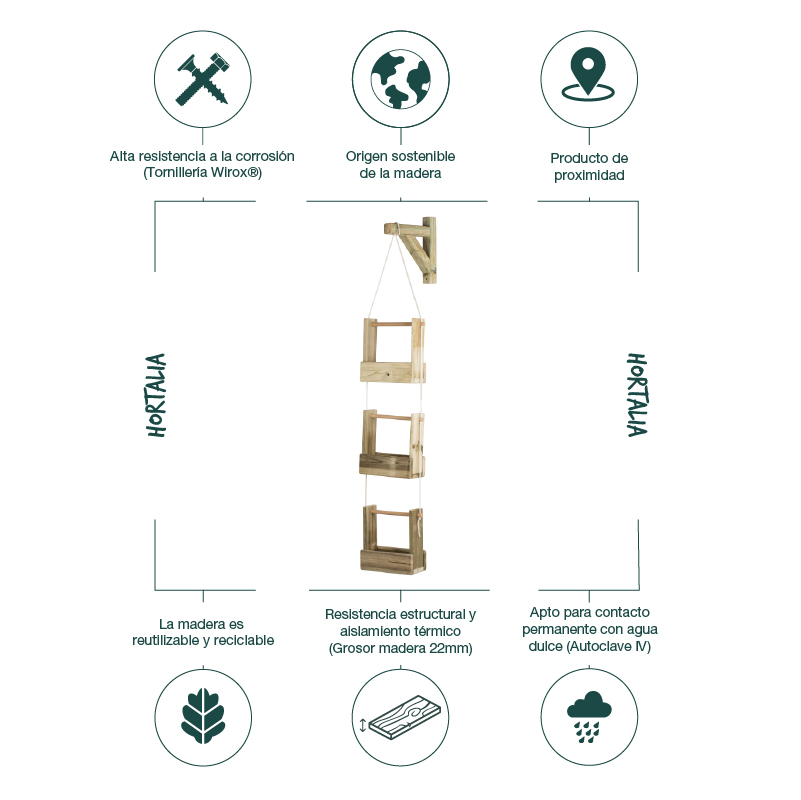 Jardinera colgante Woody: imagen 16