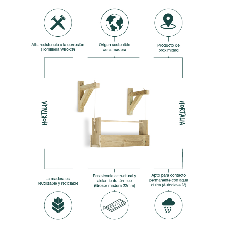 Jardinera colgante Woody: imagen 20