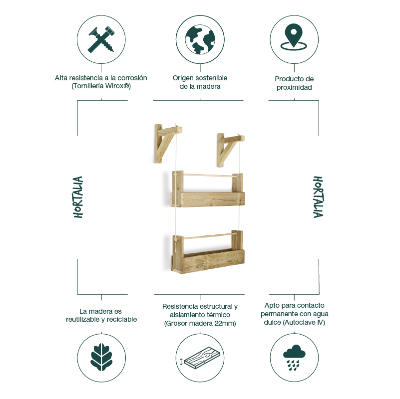Jardinera colgante Woody: imagen 24