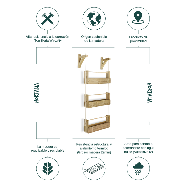 Jardinera colgante Woody: imagen 27