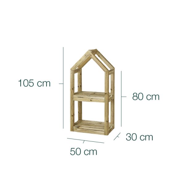 Estantería de madera Campanile