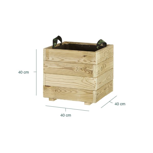 Jardinera cuadrada Pun