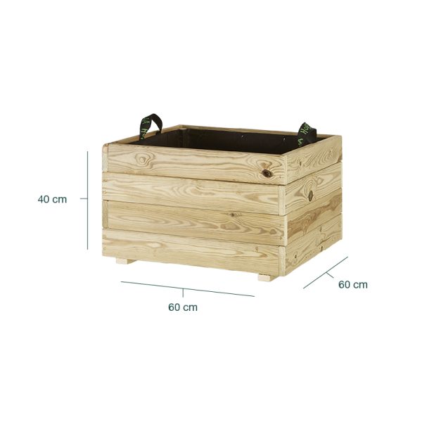 Jardinera cuadrada Pun