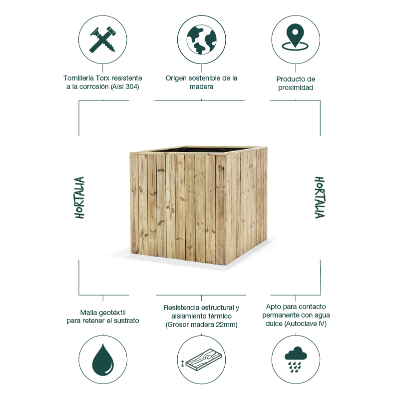 Jardinera de madera Atrium: imagen 81