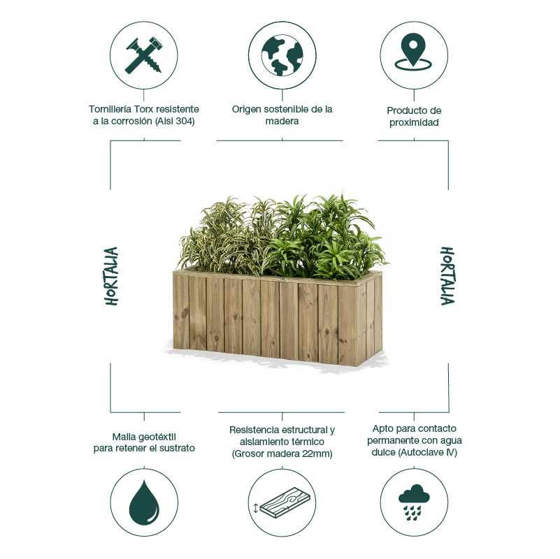 Jardinera de madera Atrium: imagen 66