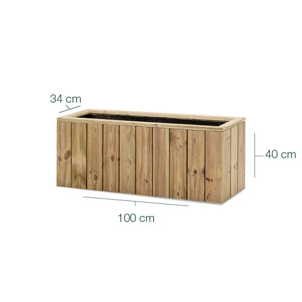 Jardinera de madera Atrium