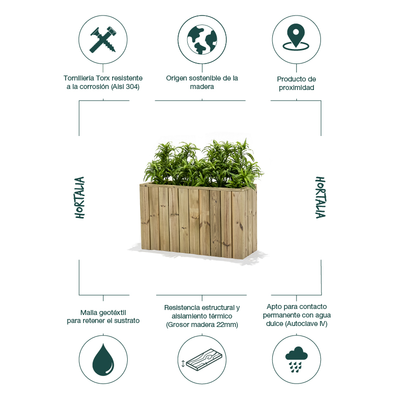 Jardinera de madera Atrium: imagen 73