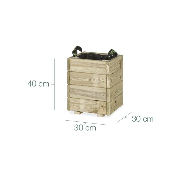 Jardinera cuadrada Pun