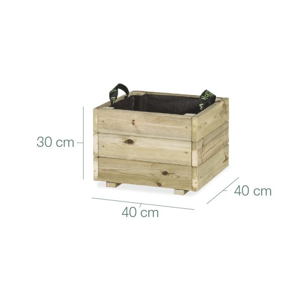 Jardinera cuadrada Pun